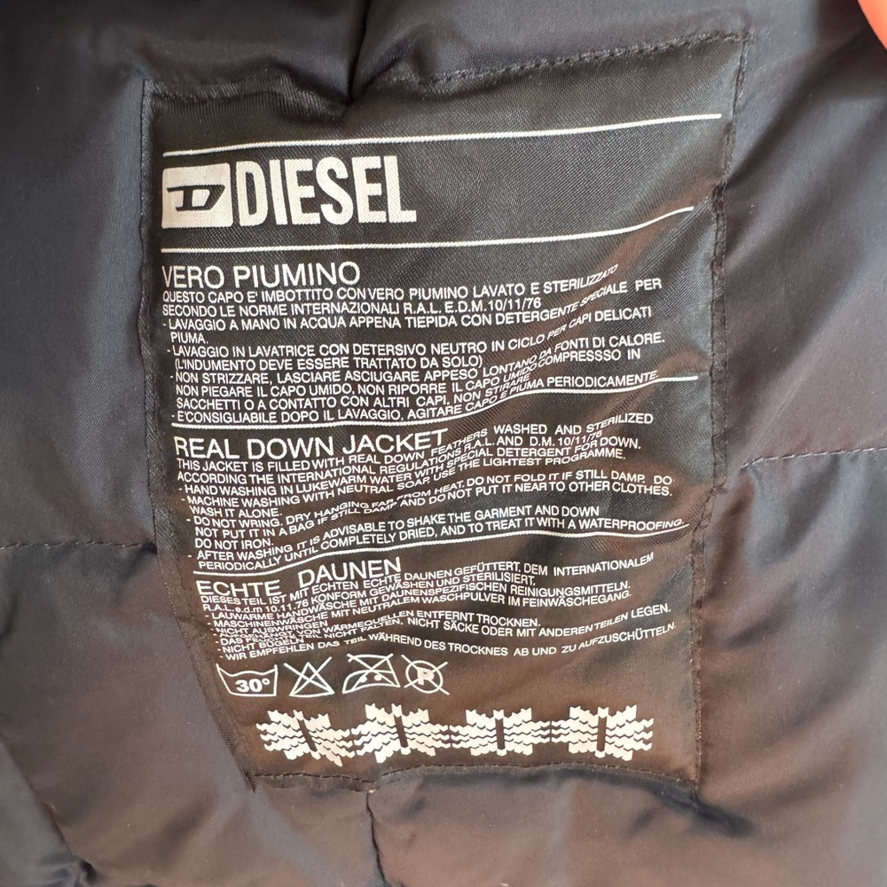 Diesel Down Fitted Zip-Up Jacket - image 4
